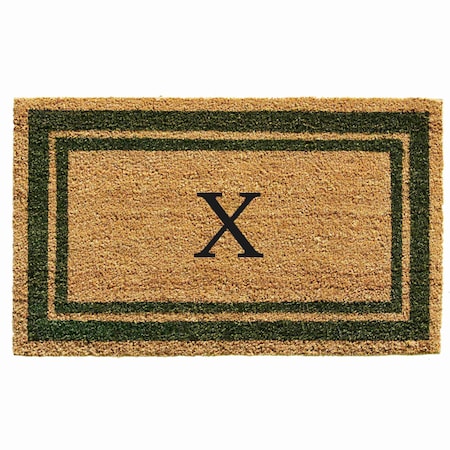 Calloway Mills Monogram Door Mat, Natural, Sage Green, 24 in W x 36 in L 153042436X